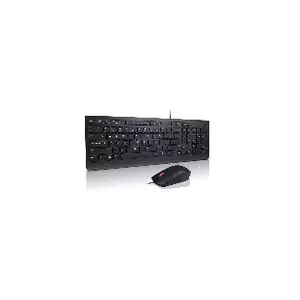 Lenovo 4X30L79922 tastatūra Pele iekļauta USB QWERTY Melns