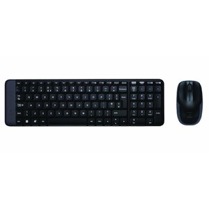 Logitech MK220 Wireless Keyboard And Mouse, Keyboard layout EN/RU, Black, Mouse included, Russian, USb Mini reciever (920-003169) (920-003169)