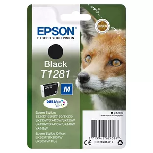 Картридж EPSON ink čer Singlepack "Liška" Black T1281