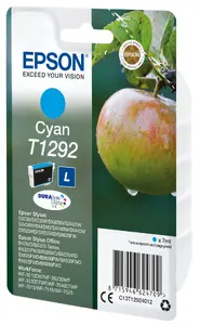 Epson T1292 DURABrite Ultra Original Ink Cartridge Cyan 7 ml Low Yield 474 Pages Capacity
