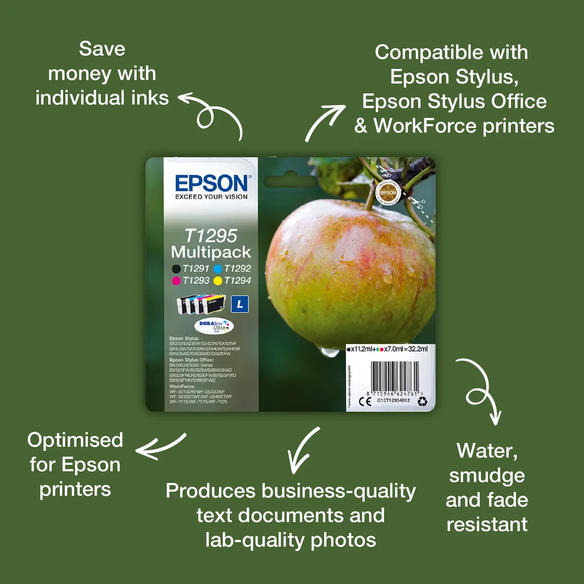 Epson T1292 Cyan Ink Cartridge Photo 2