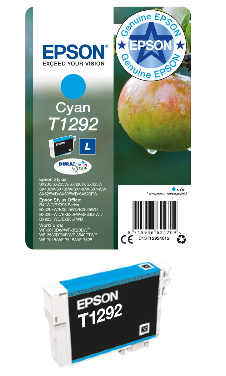 Epson T1292 Cyan Ink Cartridge Photo 8