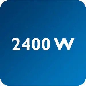 2400 W for quick heat up