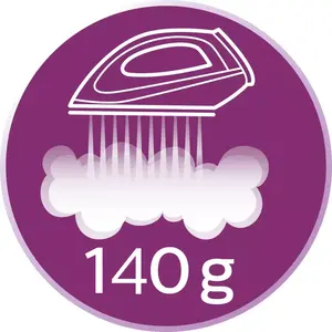 Steam boost up to 140 g