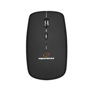 Bezvadu RF optiskā pele ESPERANZA EM120K — 1600 DPI, 2.4 GHz, 4 pogas, sudraba