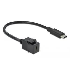 Модуль Keystone DeLOCK 86398 Плоский Черный USB C