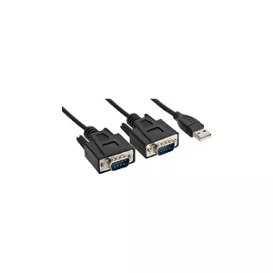 USB 2.0 to 2x Serial Adapter Cable InLine 33305M