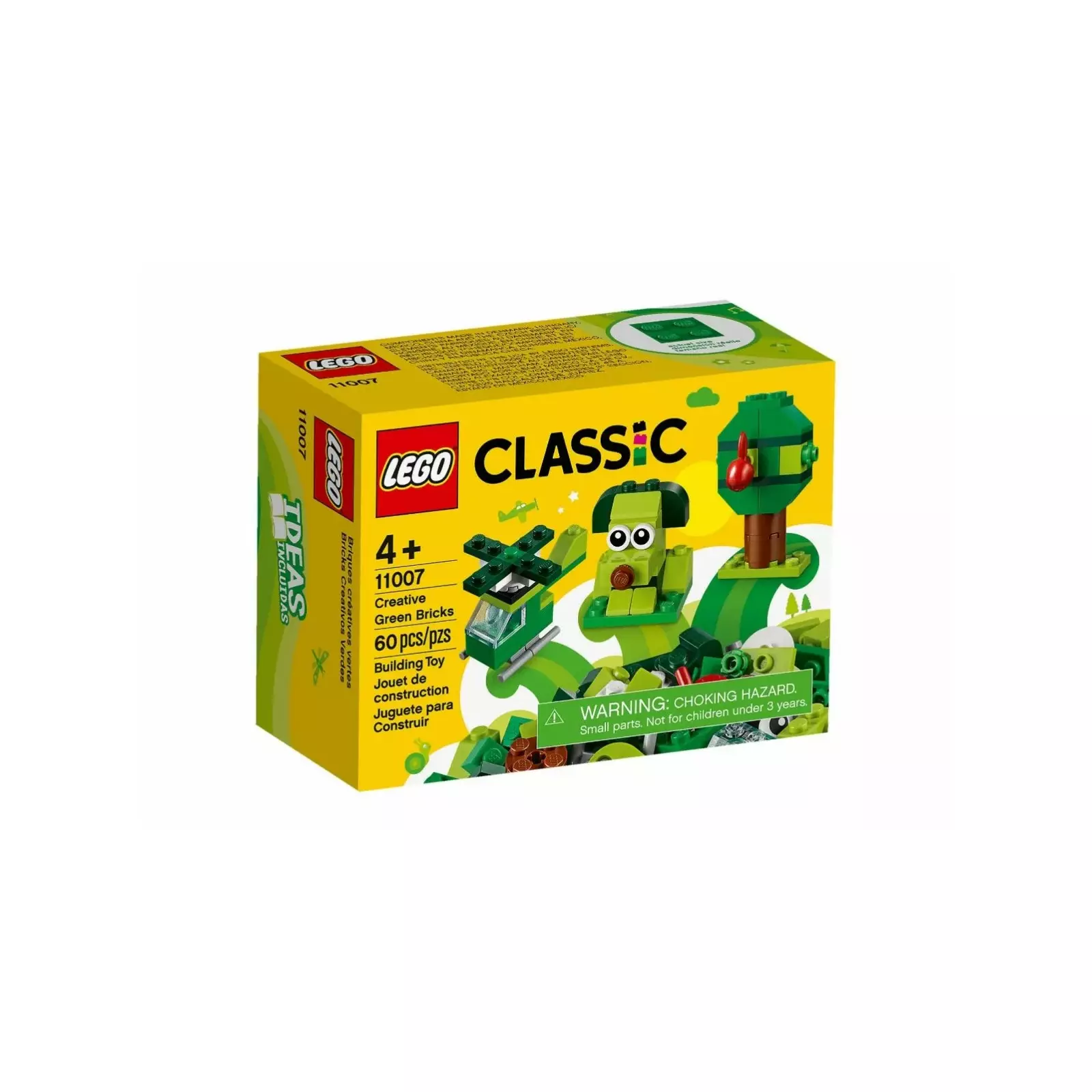 LEGO Classic Creative Green Bricks 11007 Cubes, Blocks, Lego | AiO.lv