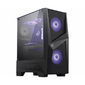 PC Case MSI MAG FORGE 100M Midi Tower — Black, Tempered Glass, 33 cm GPU, 160 mm CPU Cooler, 7 Expansion Slots