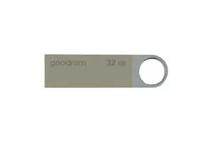 USB flash drive GOODRAM UUN2 32 GB, USB Type-A 2.0, swivel metal casing, silver