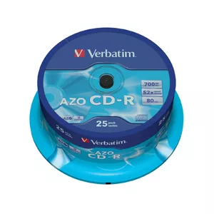 CD-R Verbatim AZO Crystal 700 MB 52x 25 pc(s)