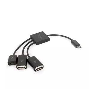 Gembird UHB-OTG-02 interfeisa centrmezgls USB 2.0 Micro-B