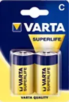 Varta Superlife C single-use zinc‑carbon battery, C size, 1.5 V, 50 mm