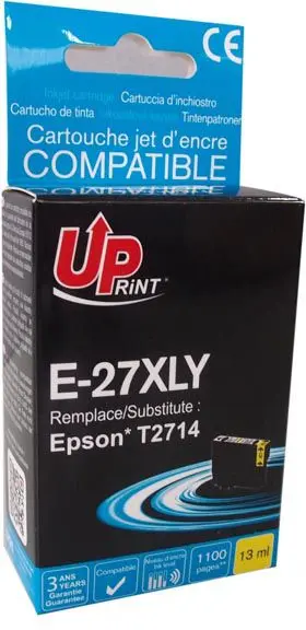 Tintes kārtridžs UPrint Epson 27XLY Dzeltenais