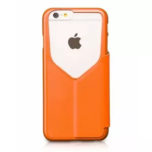 Чехол HOCO для Apple iPhone 6, искусственная кожа (PU), оранжевый