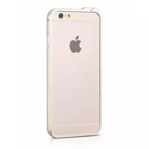 Aizsargbumperis HOCO Apple iPhone 6/6s Blade Series metāliski sudraba — plāns metāla rāmis