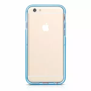 Protective phone case HOCO for Apple iPhone 6 — Steal series, hard PC back + TPU bumper, Blue