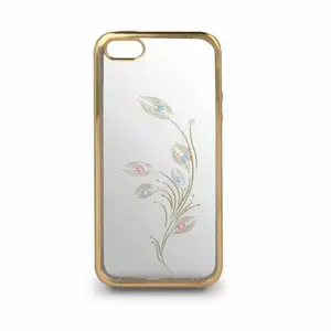 Чехол Beeyo TPU для Huawei Y3 II, узор цветы, золотистый