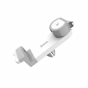 Car Phone Holder HOCO CPH07 Hammer Auto Holder — white, universal dashboard/windshield mount