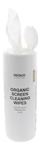 DELTACO CK1026 Organic Screen Cleaning Kit with Peppermint Scent 60 Napkins White