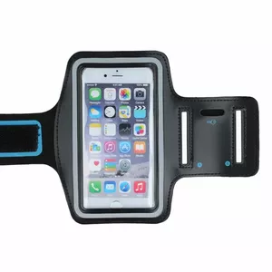 Arm Case GreenGo Universal Premium līdz 4,7" melns — rokas/pleca maciņš tālrunim līdz 4,7"