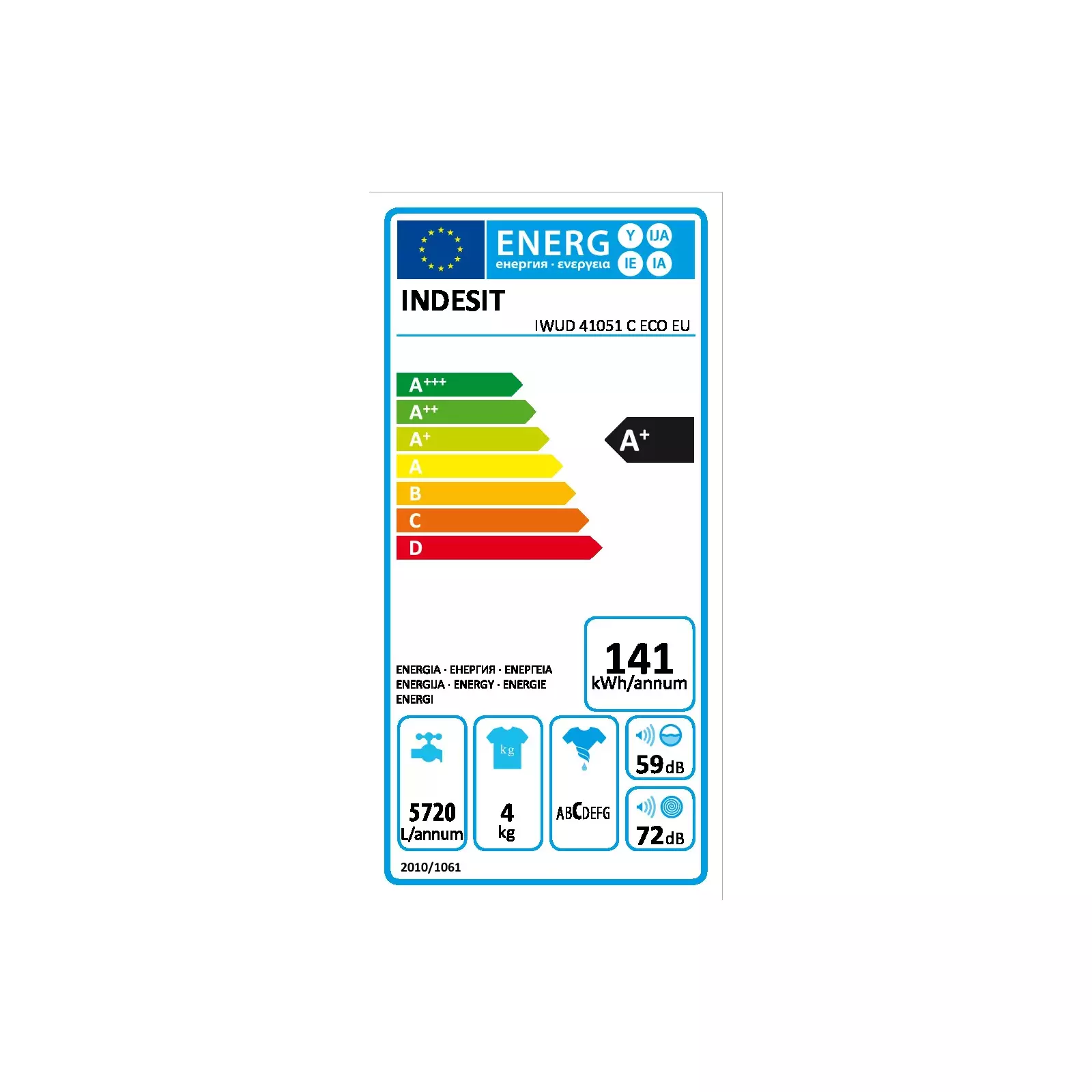 INDESIT IWUD 41051 C ECO EU Photo 5