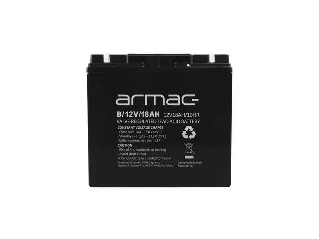 Аккумулятор ARMAC 12В 18Ач VRLA AGM Photo 4