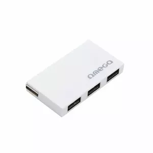 Omega OUH24BBW Хаб 1 x 4 USB Разделитель белый