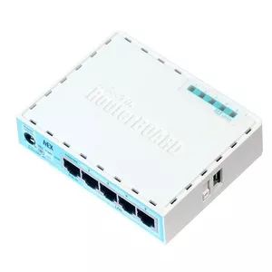 Mikrotik RB750GR3 ar vadiem pievienojams rūteris Tīkls Gigabit Ethernet Tirkīzs, Balts