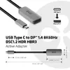 Адаптер USB Type C на DisplayPort 1.4 CLUB3D Photo 3