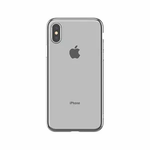 Soft case Devia for iPhone XS Max — TPU, silver, slim protective cover