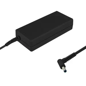 Адаптер питания QOLTEC 51517.65W для ноутбуков, 19.5V DC, вход 220–240V, разъём 4.5×3.0+pin, для помещений, чёрный