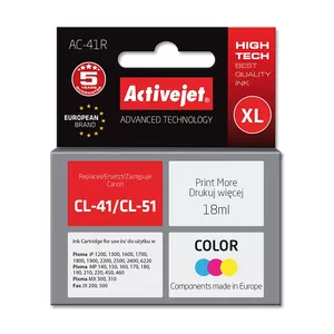 Activejet AC-41 ink cartridge 1 pc(s) Cyan, Magenta, Yellow