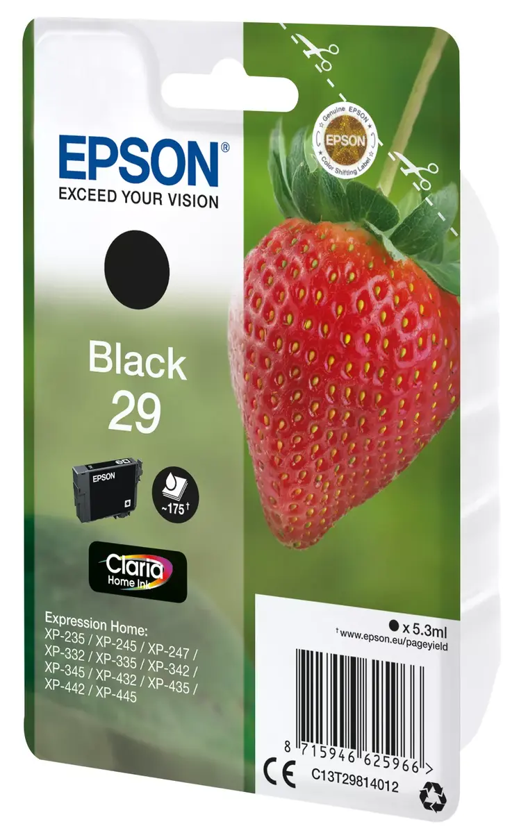 Kārtridžs Epson 29 Sort 175 lapas Melns Photo 2