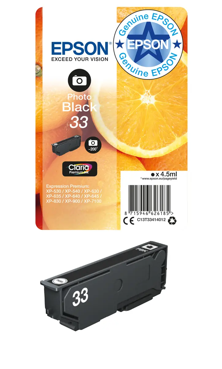 Epson Oranges 33 Claria Premium Single