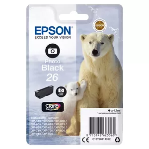 Epson Polar bear C13T26114012 tintes kārtridžs 1 pcs Oriģināls Standarta produktivitāte Foto melns