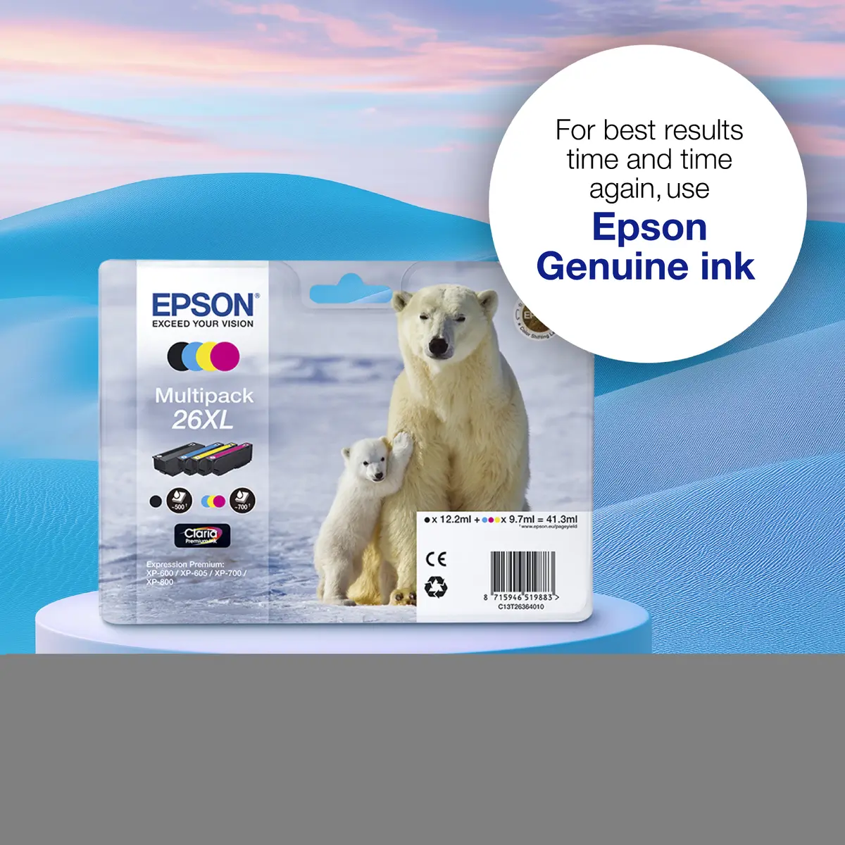 Epson Polar bear 26 Claria Premium foto melnā tinte Photo 7