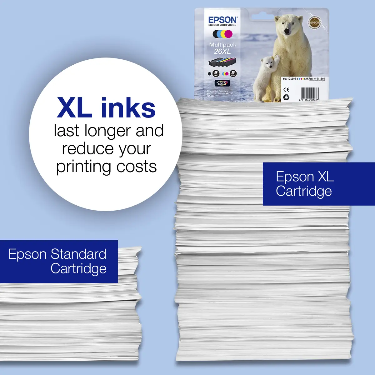 Epson Polar bear 26 Claria Premium foto melnā tinte Photo 8