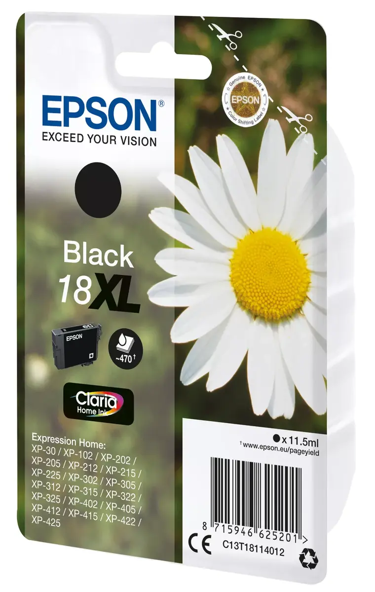 Kārtridžs Epson Ink C13T18114012 18XL XL Black Photo 2