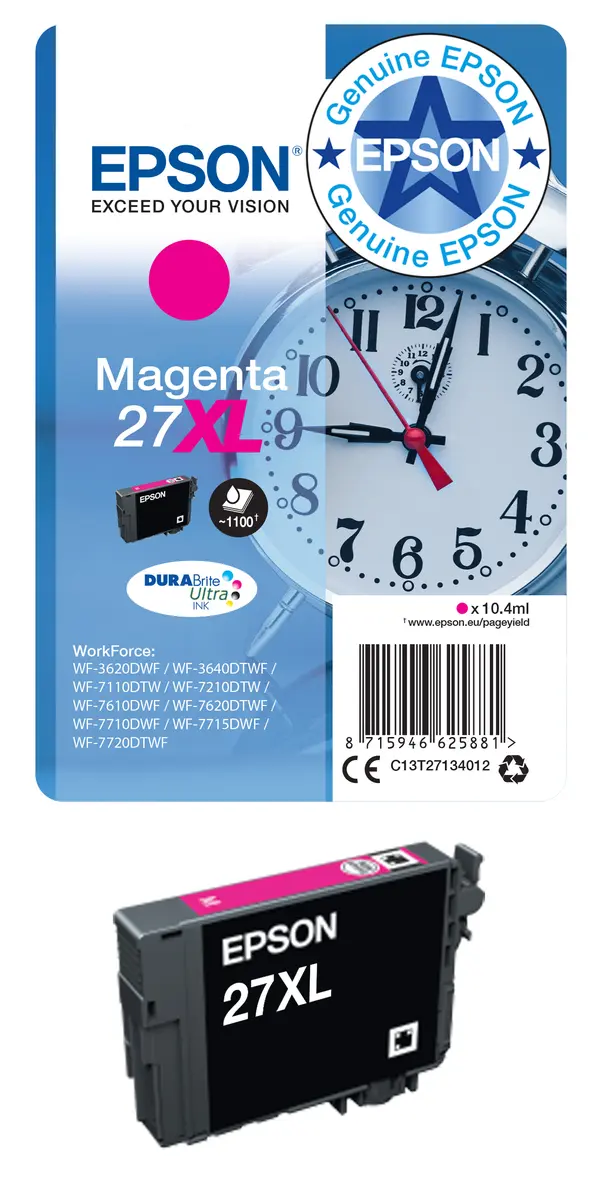 Epson 27XL Magenta tintes kārtridžs Photo 12