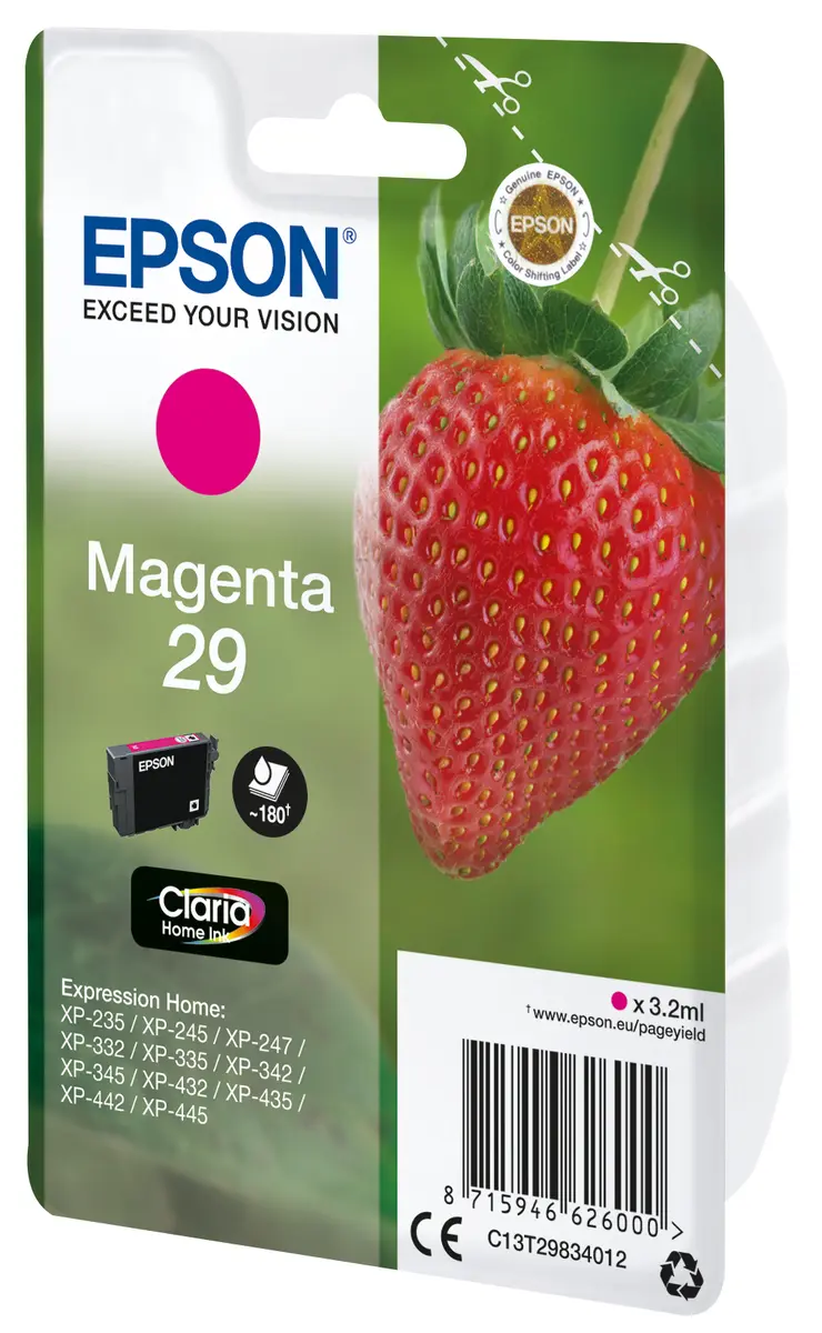 Epson Strawberry 29 Magenta Claria Home