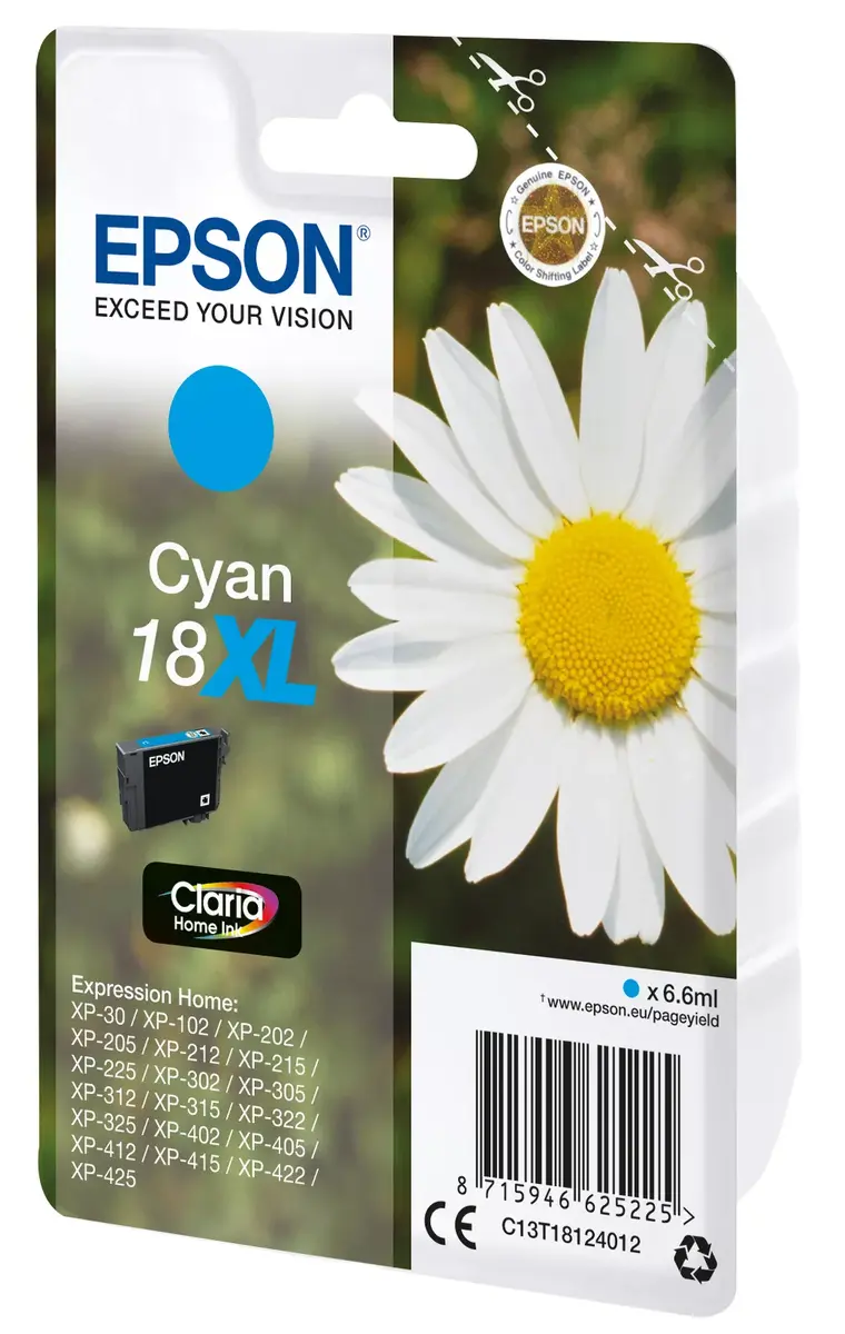 Cartridge Epson 18XL Cyan Photo 2