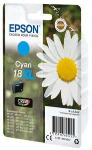 Чернильный картридж Epson Daisy 18XL оригинальный голубой повышенной емкости 6,6 мл для принтеров Expression Home