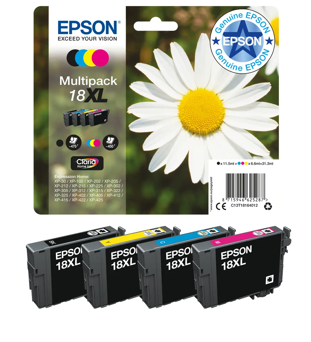 Чернильный картридж Epson Daisy 18XL Cyan Photo 2