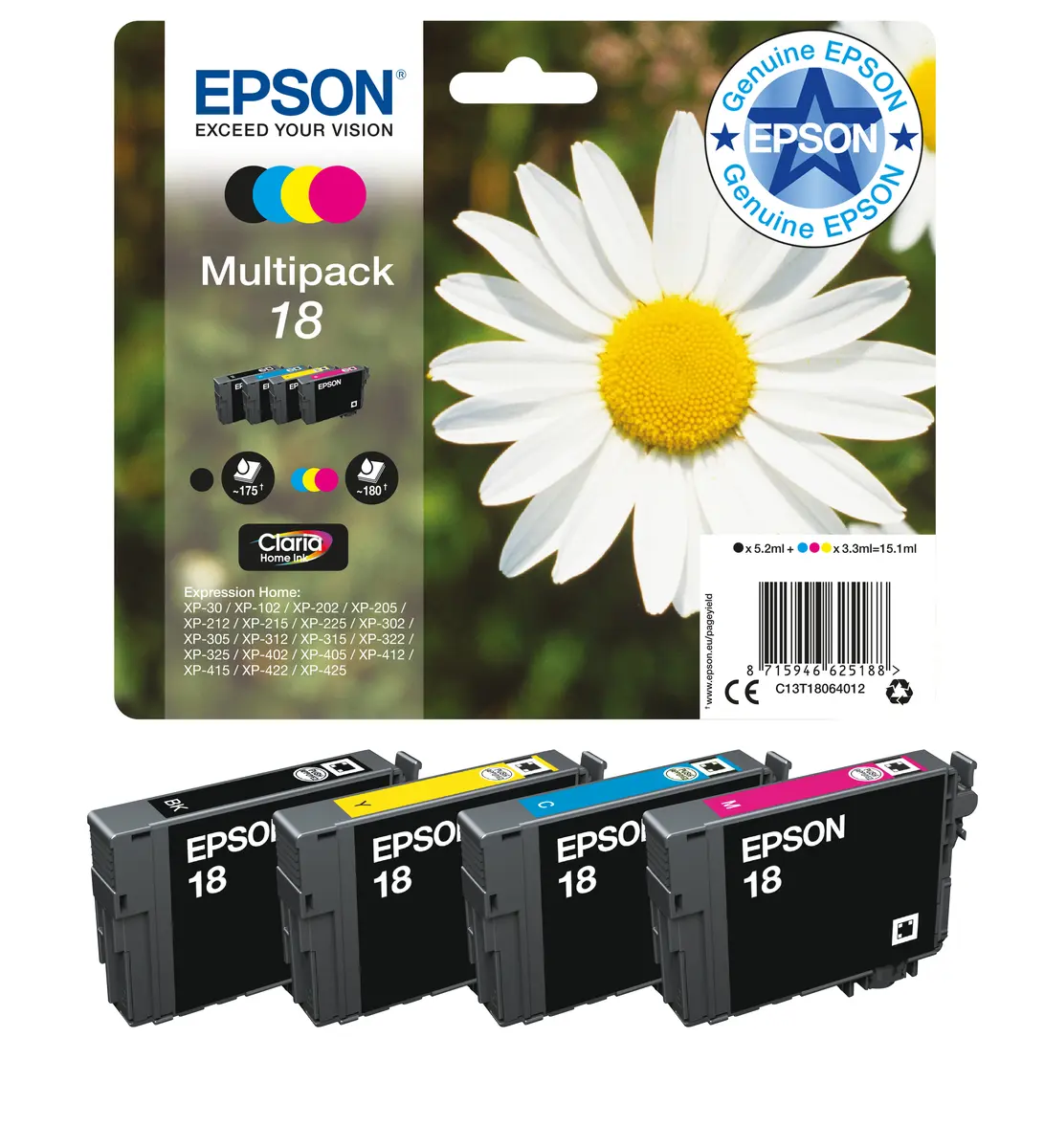 Чернильный картридж Epson Daisy 18XL Cyan Photo 7