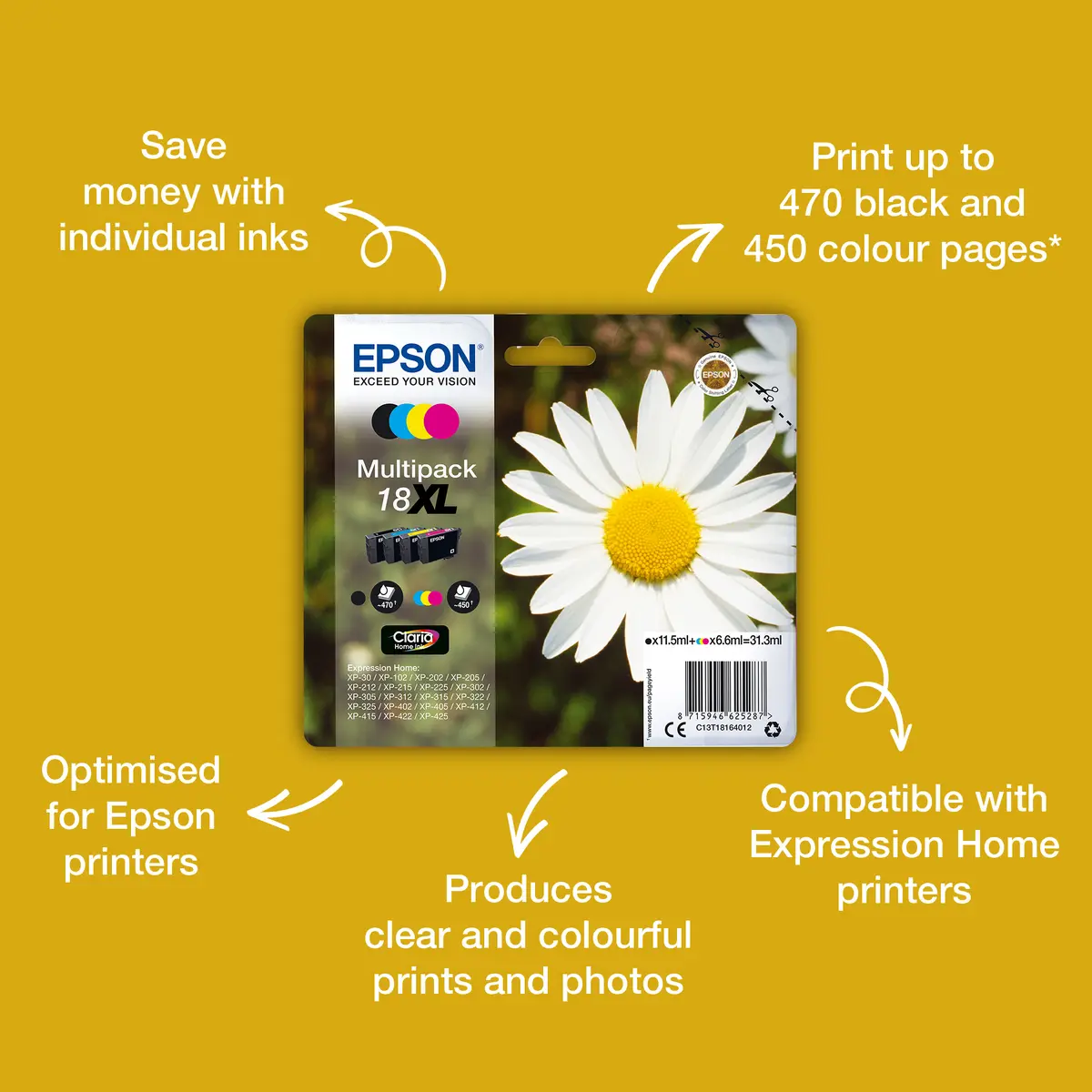 Чернильный картридж Epson Daisy 18XL Cyan Photo 10