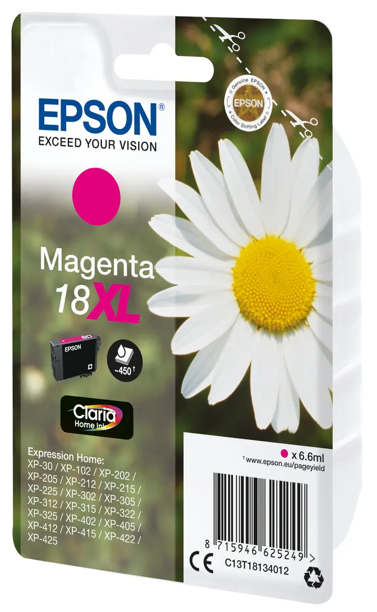 Epson Daisy 18XL oriģinālais purpursarkanais tintes