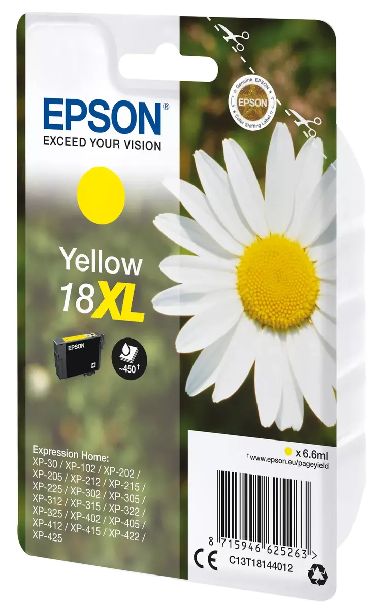 Kārtridžs Epson 18XL Dzeltenais Photo 2