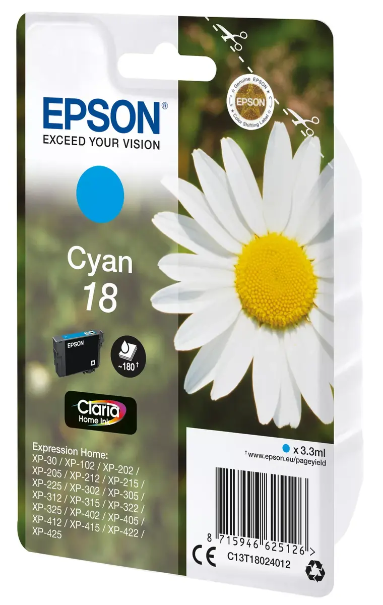 Cartridge Epson 18 Cyan Photo 2