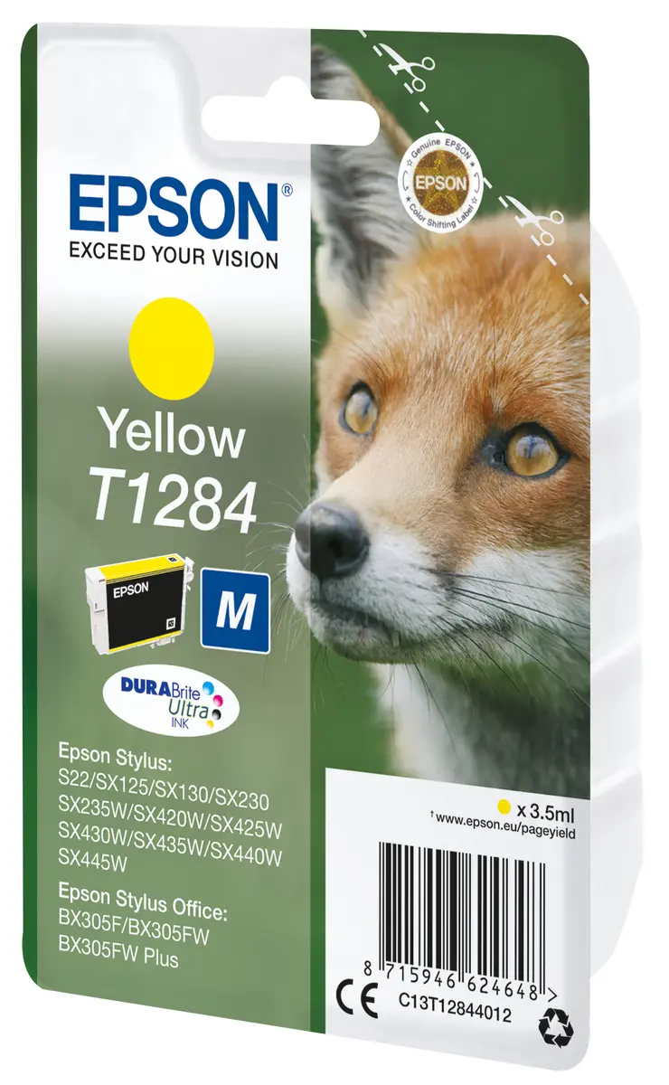 Oriģināls dzeltenais pigmenta tintes kārtridžs Epson